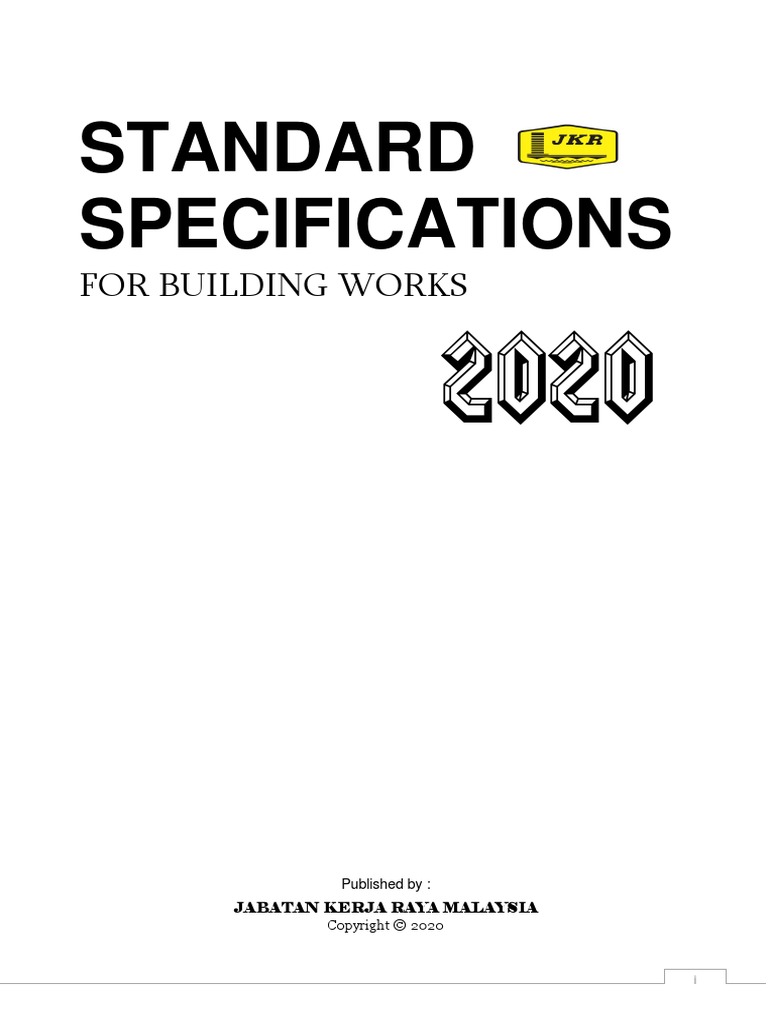 Standard Specifications: For Building Works | PDF | Sanitary Sewer ...