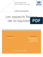 Les Aspects Fiscaux de La Liquidation