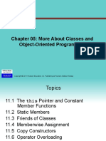 Chapter 05: More About Classes and Object-Oriented Programming