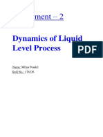 Experiment - 2: Dynamics of Liquid Level Process