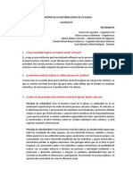 Principios de La Doctrina Social de La Iglesia - Cuestionario PDF
