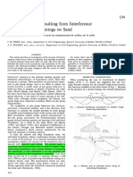 Oblique Loading Resulting From Interference Between Surface Footings On Sand