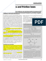 Earthquakes and Friction Laws: Review Article