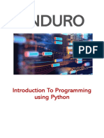 Introduction To Programming Using Python