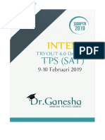 Soal INTENSIF 6.0 TPS DR - Ganesha (TO 17