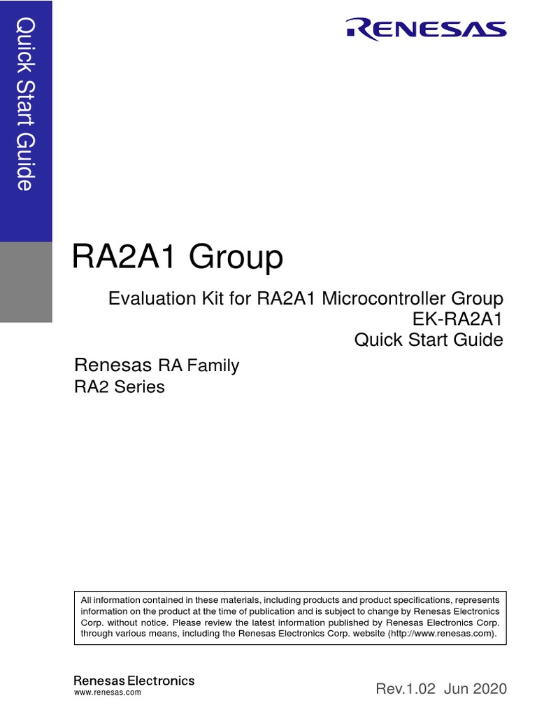R20qs0010eu0102 Ek Ra2a1 QSG PDF | PDF | Usb | Reliability Engineering