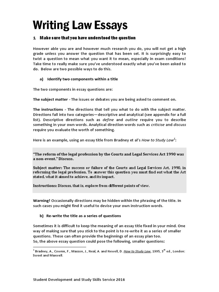 Writing Law Essays  PDF  Reason  Epistemology