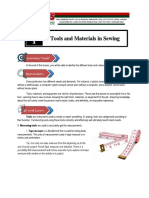 Tools and Materials in Sewing