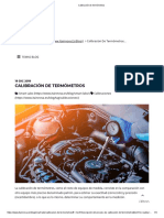 Calibración de Termómetros