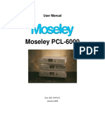 Moseley PCL-6000: User Manual