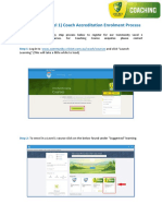 Community Level 1 Coach Accreditation Enrolment Process