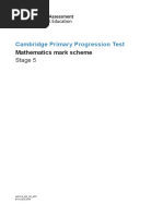 2018 Cambridge Primary Progression Test Maths Stage 5 MS - tcm142-430080