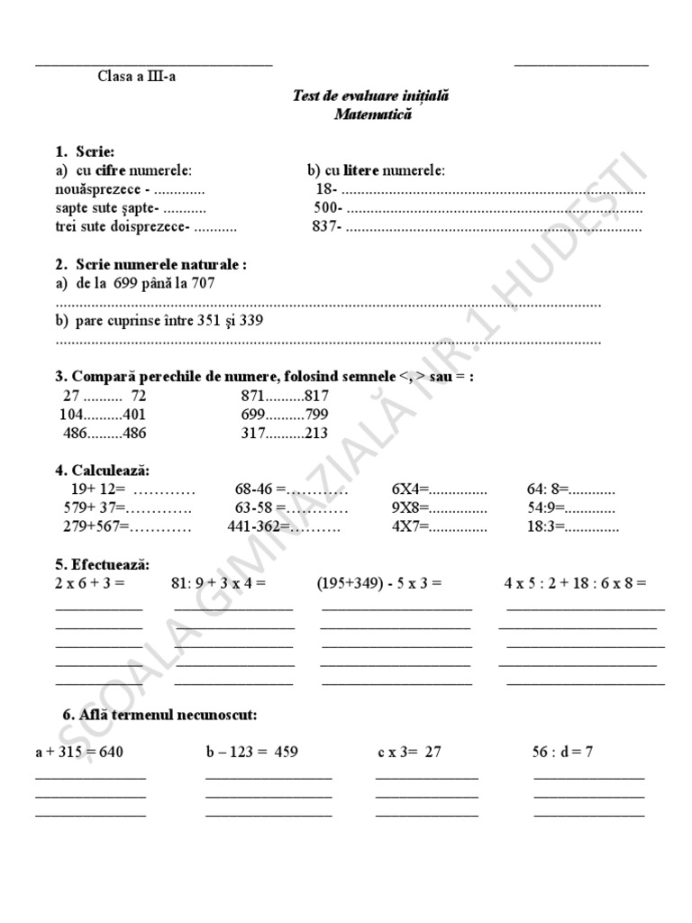 3 Test Initial Mate | PDF