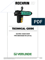 Technical Guide: Electric Chain Hoist Type Eurochain VR (50 HZ)