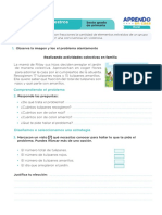 Ficha Matemática Sesion 2 Exp 1 Sexto Grado Setiembre