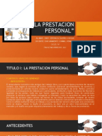 La Prestacion Personal 2020