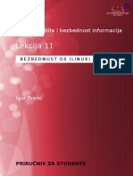 Lekcija 11: IT381 - Zaštita I Bezbednost Informacija