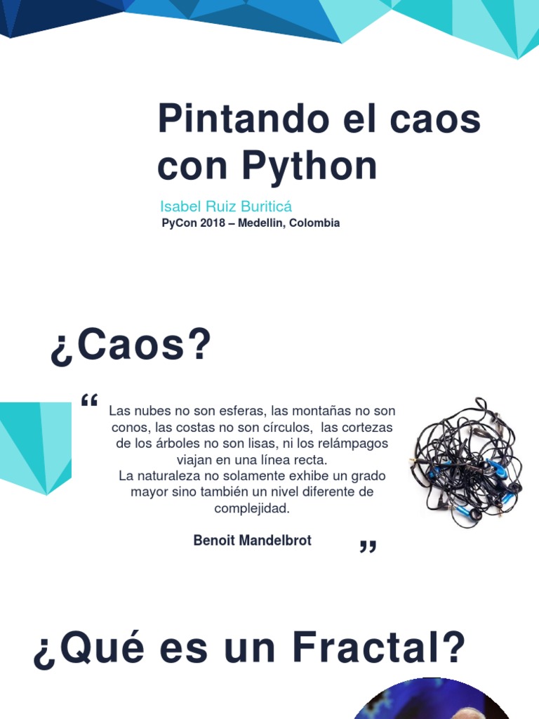 Painting Chaos With Python | PDF | Fractal | Geometría