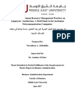 The Impact of Human Resource Management Practices On Employees' Satisfaction A Field Study in The Jordanian Telecommunication Companies PDF