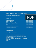 Density and Porosity Report