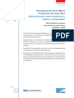 Diversificación de La Matriz Productiva Costa Rica