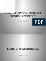DSM-IV-TR Somatoform and Factitious Disorders Overview