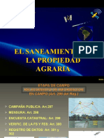 Saneamiento de La Prop Agraria