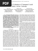 Performance Evaluation of Unmanned Aerial Vehicle Ad Hoc Networks