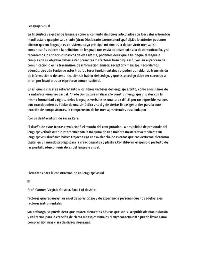 Evolución y Función del Lenguaje Visual | PDF | Caligrafía | Semiótica