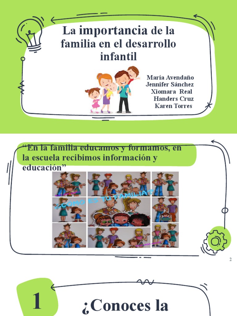 Importancia de la familia en el desarrollo infantil | PDF ...