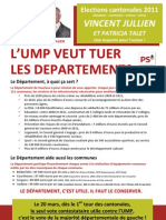 L'UMP veut tuer les départements