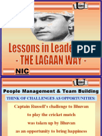 Leadership - People Management and Team Building 'The Lagaan Way'