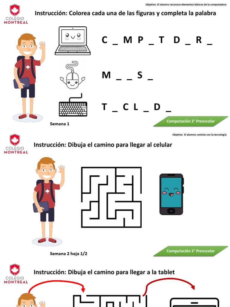 Actividades de Computación para Preescolar | PDF