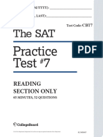 CB Test 7 Reading