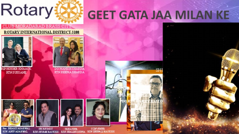 Rotary Club Moradabad Leadership Team | PDF