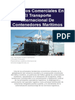 Aspectos Comerciales en El Transporte Internacional de Contenedores Marítimos