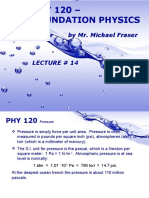 PHY 120 - Foundation Physics: by Mr. Michael Fraser