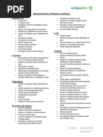 Departmental Key Performance Indicators: Residence Life