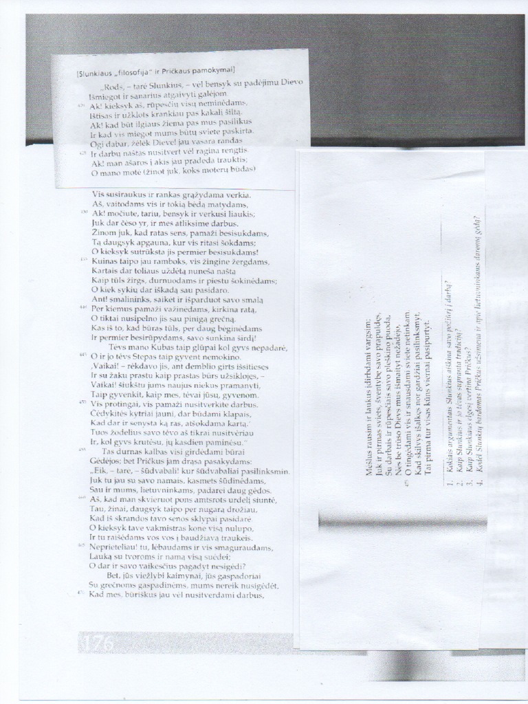 Donelaitis. Slunkiaus Monologas. 3 PDF | PDF