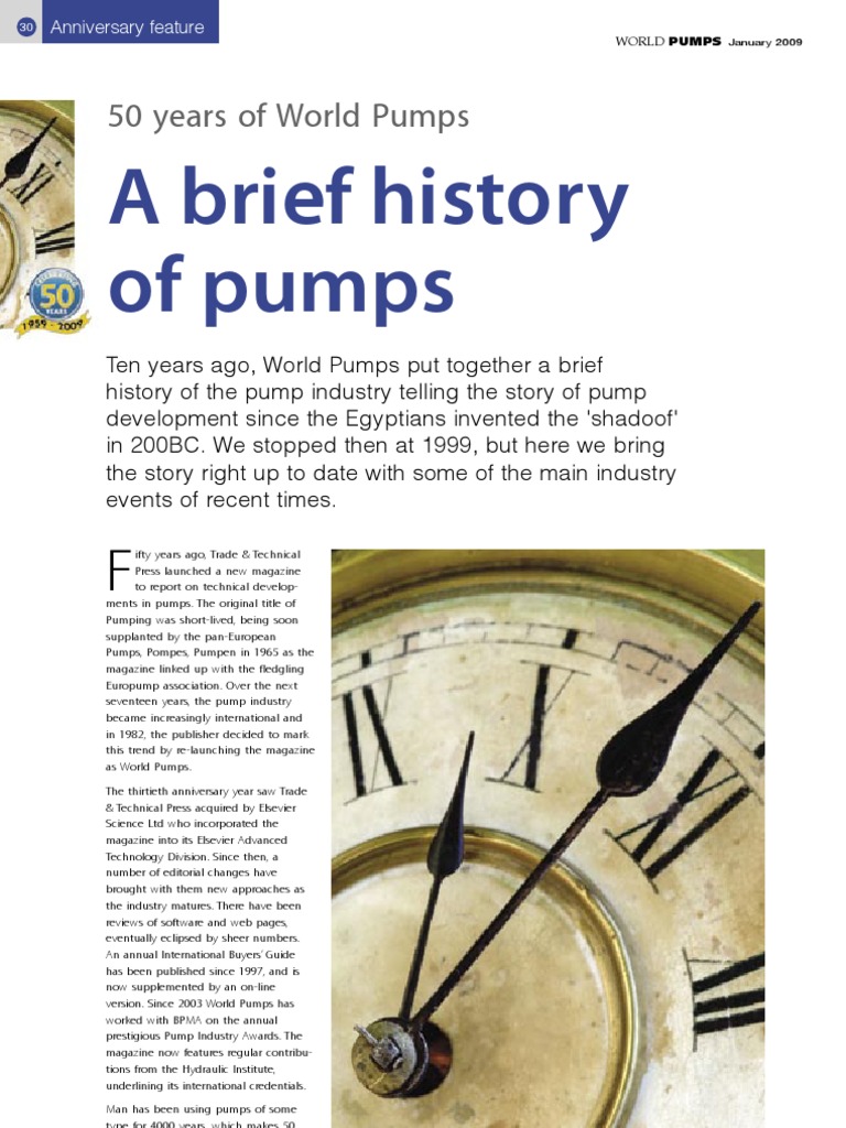 A Brief History Of Pumps Pump Turbomachinery