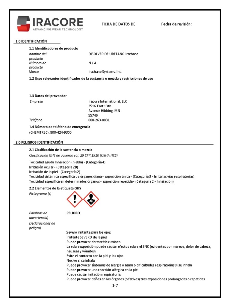 Urethane Dissolver Español PDF PDF