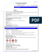 Ficha de datos de seguridad para cemento Vulk