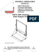 Safety Information Warranty Information Operator's Instructions Maintenance Instructions Parts List