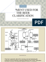 Beer Clarification Methods and Equipment