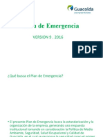 Plan de Emergencia 2016 Mensajes