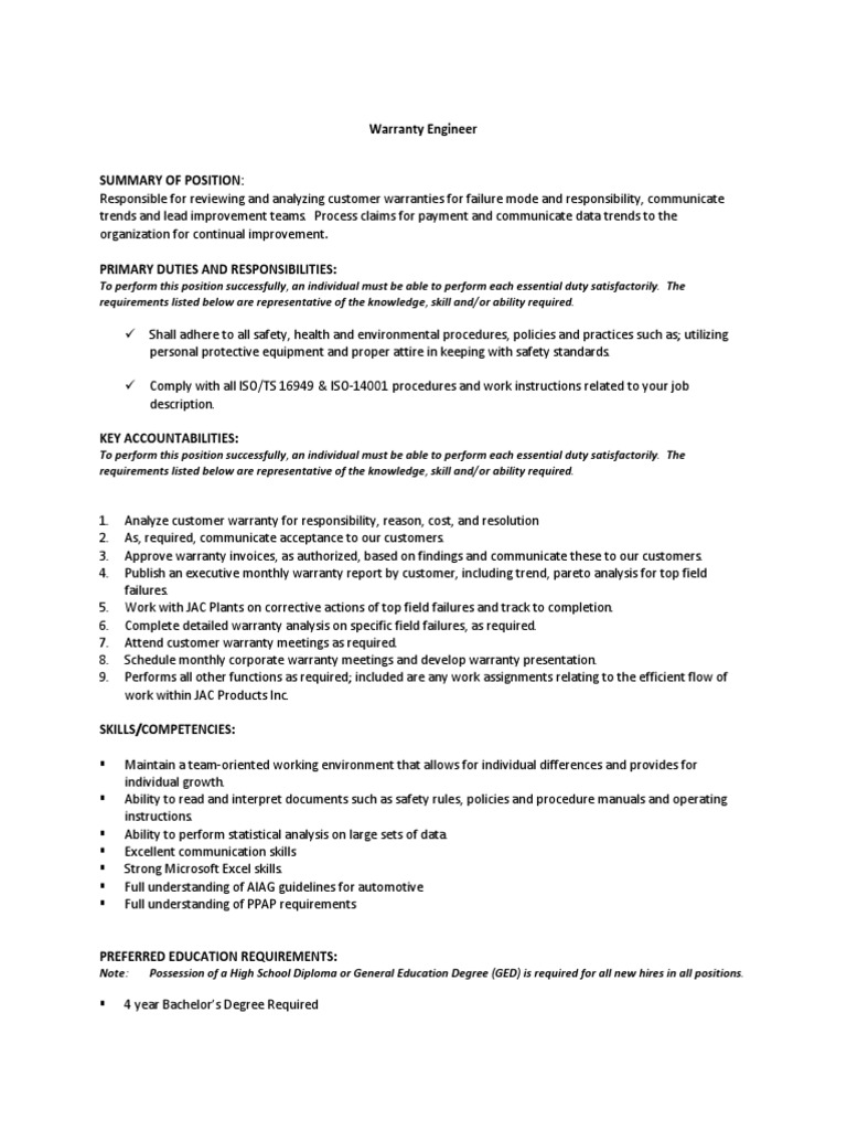 Analyzing Warranty Trends and Driving Continuous Improvement The Role