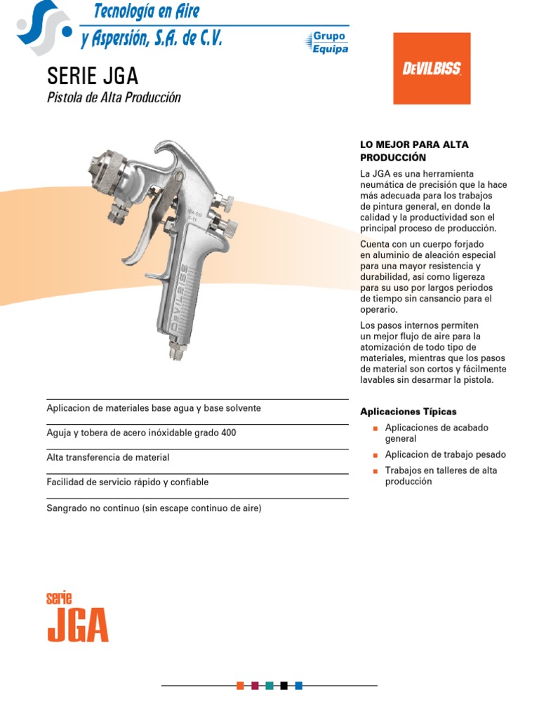 Serie De Pistolas De Pulverización DeVilbiss FinishLine FLG4