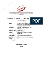 Trabajo #04 El Actual Dilema Constitucional Peruano Cambio o Reforma de Nuestra Constitución