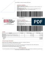 Orden de pago Cámara de Comercio Bogotá certificados matrícula mercantil