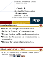 Communicating The Engineering Organization: Lyceum of The Philippines University